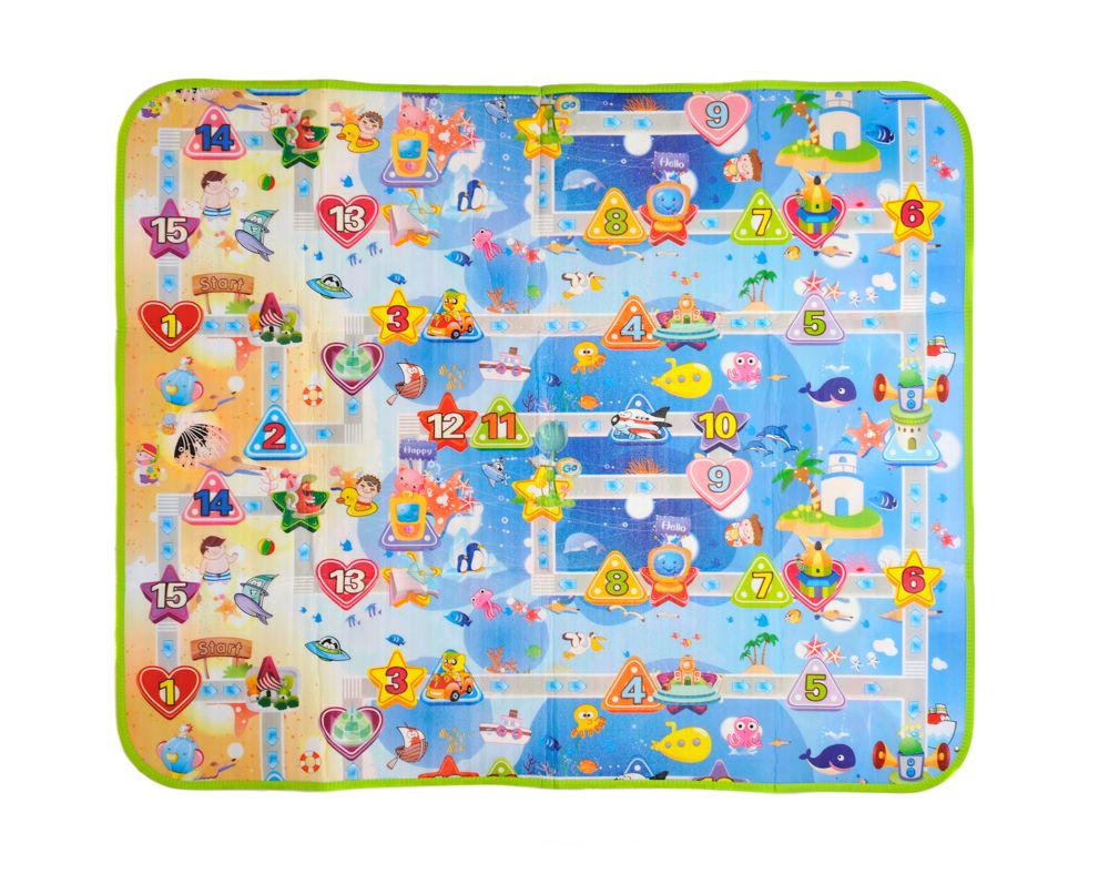 Children Kid Play Mat Double Sided Padded Indoor Outdoor Rug Gym with